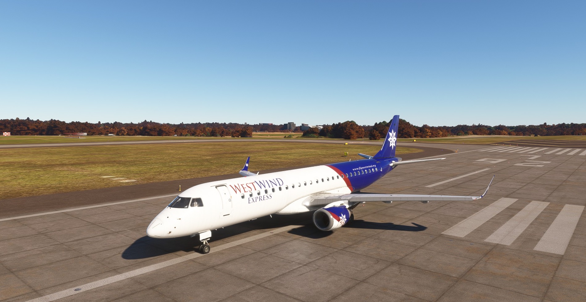 Embraer E190 Side View